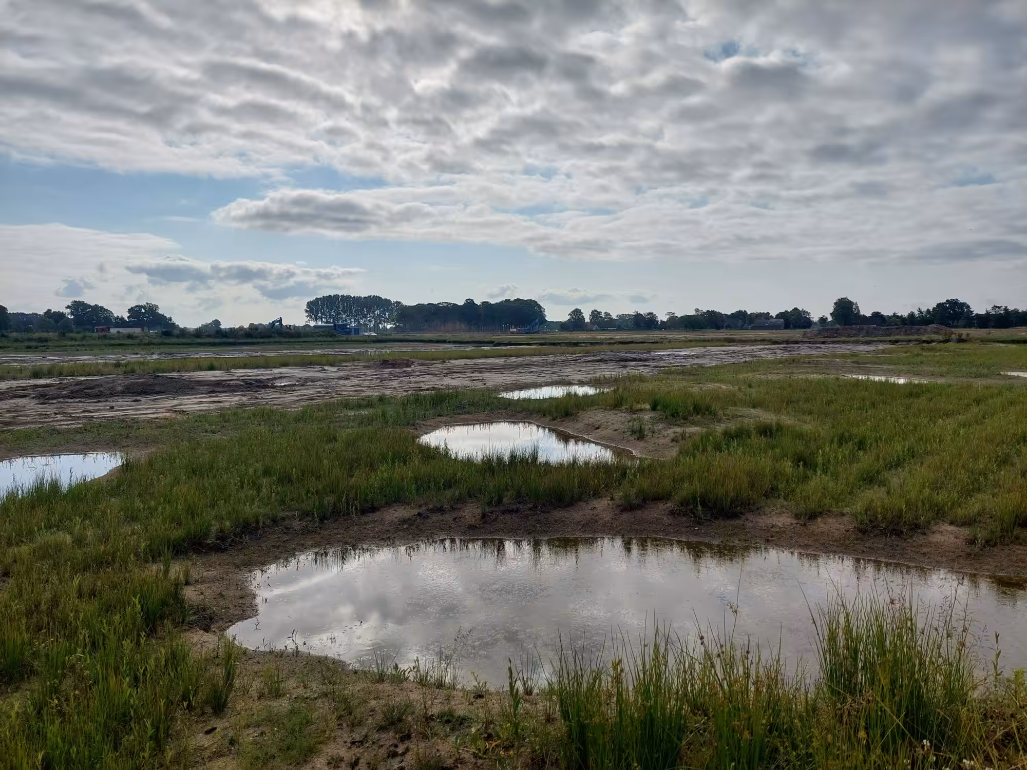 Natuurgebied Lampenbroek in de ochtend na oplevering
